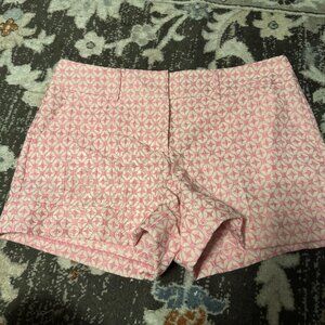 New York & Co EMBOSSED PINK SHORTS 7th Avenue SUITING COLLECTION NEON SIZE 10